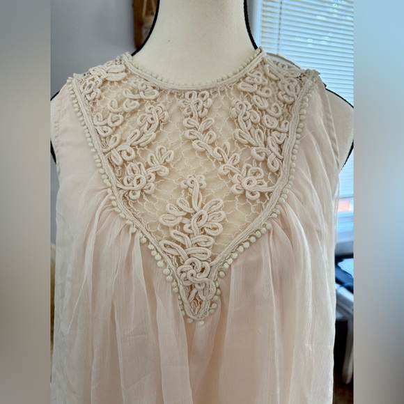 Altar'd State Cream Mini Dress or Tunic New with Tags - Picture 5 of 9